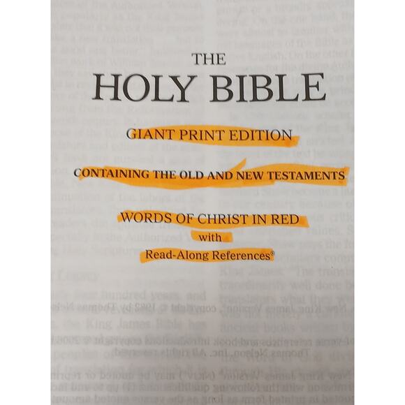 2006 NKJV The Holy Bible Large Print Personal Size Reference Leather Tabs Ribbon - Picture 15 of 16